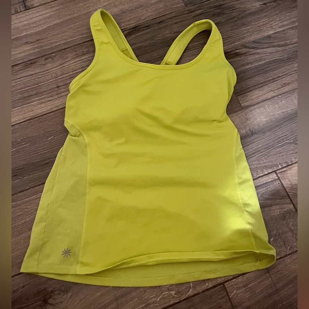 Athleta neon tank size large